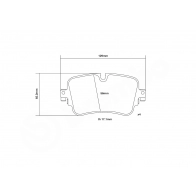 Тормозные колодки высокоэффективные BREMBO 1440108764 YYOO 7 07.B315.90 - Изображение 3