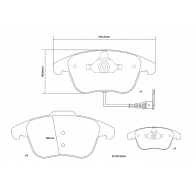 Тормозные колодки высокоэффективные BREMBO 1 X3OSI 1424671738 07.D435.04 - Изображение 3