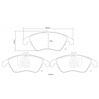 Тормозные колодки высокоэффективные BREMBO 07.D435.08 1424671739 YAV6 6 - Изображение 3