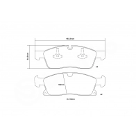 Тормозные колодки высокоэффективные BREMBO 1424671741 07.D435.12 B 8MSY - Изображение 3