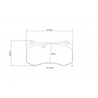Тормозные колодки высокоэффективные BREMBO 3CUQ QDS 1424671742 07.D435.14 - Изображение 3