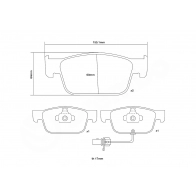 Тормозные колодки высокоэффективные BREMBO 1424671758 07.D435.39 ZEI2S P - Изображение 3