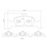 Тормозные колодки высокоэффективные BREMBO 07.D435.40 1424671759 IJUN 2R - Изображение 3