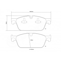 Тормозные колодки высокоэффективные BREMBO 1424671766 ZT2 I9 07.D435.47 - Изображение 3