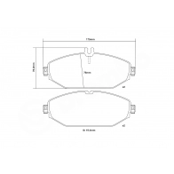 Тормозные колодки высокоэффективные BREMBO 1424671768 RW 96W1 07.D435.50 - Изображение 3