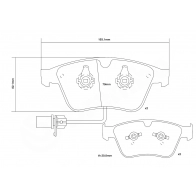 Тормозные колодки высокоэффективные BREMBO FWJ 07 1424671771 07.D435.54 - Изображение 3