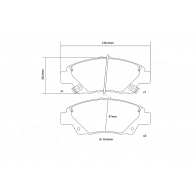 Тормозные колодки высокоэффективные BREMBO 1424671772 TWNFVS 4 07.D435.55 - Изображение 3