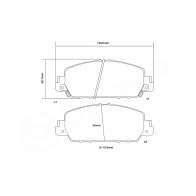 Тормозные колодки высокоэффективные BREMBO 07.D435.57 1424671774 SK NNT - Изображение 3