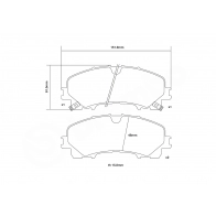 Тормозные колодки высокоэффективные BREMBO 1424671775 07.D435.58 LW JNKW - Изображение 3
