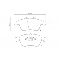 Тормозные колодки высокоэффективные BREMBO 1440108781 07.D435.68 X9YED 0 - Изображение 3