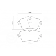 Тормозные колодки высокоэффективные BREMBO 1440108782 07.D435.69 X8D 6Z9F - Изображение 3