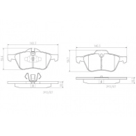 Тормозные колодки дисковые, комплект BREMBO Mini Cooper 4LEAKM O P06030N