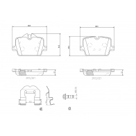 Тормозные колодки дисковые, комплект BREMBO LIZP8 B P06114N Bmw 3 (G20) 7 Седан 330 d xDrive 265 л.с. 2019 – 2024