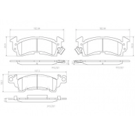 Тормозные колодки дисковые, комплект BREMBO 1439858161 P10017N PJ PAGR