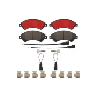 Тормозные колодки дисковые, комплект BREMBO P24065N U J6G7M2 1439858409 - Изображение 2