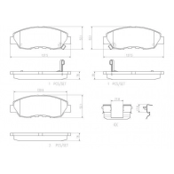 Тормозные колодки дисковые, комплект BREMBO QB JZD5Q 1439858574 P28042N
