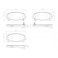Тормозные колодки дисковые, комплект BREMBO MG0U8 X P28043N Honda Accord 8 (CW) Универсал 2.2 i DTEC (CW3) 150 л.с. 2008 – 2025