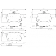 Тормозные колодки дисковые, комплект BREMBO QPU YL P28089N 1439858618