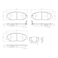 Тормозные колодки дисковые, комплект BREMBO Kia Sorento (XM) 2 Кроссовер 3.5 276 л.с. 2009 – 2015 C 57HH P30036N