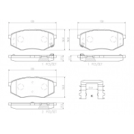 Тормозные колодки дисковые, комплект BREMBO Kia Soul P30055N M2 D284