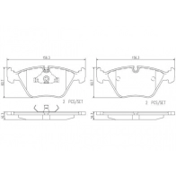 Тормозные колодки дисковые, комплект BREMBO P36007N 1439858760 IPH33 FP