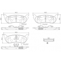 Тормозные колодки дисковые, комплект BREMBO PRP DGC P37013N 1439858796