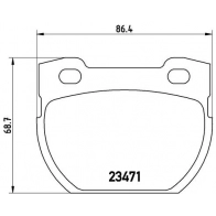 Тормозные колодки дисковые, комплект BREMBO Z 8LKIU Land Rover Defender 1 (L316) Внедорожник 2.2 Td4 4x4 (L317) 150 л.с. 2015 – 2016 P44006N