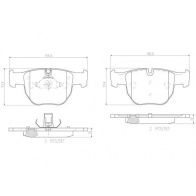 Тормозные колодки дисковые, комплект BREMBO 0D1Y J9 P44012N Land Rover Range Rover