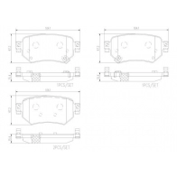 Тормозные колодки дисковые, комплект BREMBO 1439858882 87M MS3Z P49059N