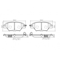 Тормозные колодки дисковые, комплект BREMBO 1439858884 Q12 AE P49062N