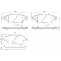 Тормозные колодки дисковые, комплект BREMBO 1439859140 P56080N LS NOI