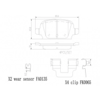 Тормозные колодки дисковые, комплект BREMBO 1439859203 P59037N NAGA1 41