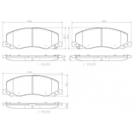 Тормозные колодки дисковые, комплект BREMBO P59058N Bentley Flying Spur VP 2SO