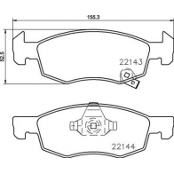 Тормозные колодки дисковые, комплект BREMBO P59084N DUYM 98 1439859236