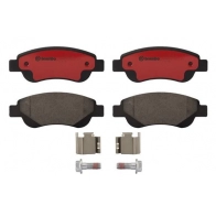 Тормозные колодки дисковые, комплект BREMBO P61081N 1439859265 XQM4 O4 - Изображение 2