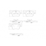 Тормозные колодки дисковые, комплект BREMBO P61127N Citroen C4 3 (3D, EMP2) Минивэн 1.2 PureTech 110 110 л.с. 2018 – 2025 2Y ITJ1L