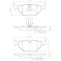 Тормозные колодки дисковые, комплект BREMBO 1439859387 P71006N V PECP91