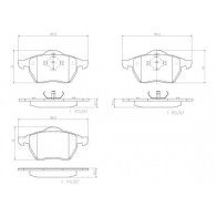 Тормозные колодки дисковые, комплект BREMBO SY K693 1439859598 P85036N