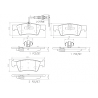 Тормозные колодки дисковые, комплект BREMBO OOM PXD Volkswagen Multivan (T5, 7HM) 1 Минивэн 3.2 V6 4motion 235 л.с. 2004 – 2009 P85091N