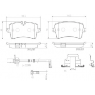 Тормозные колодки дисковые, комплект BREMBO 1439859663 J1 2PD P85118N