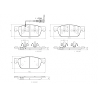 Тормозные колодки дисковые, комплект BREMBO P85141N Volkswagen Caravelle (T6, SG) 6 Автобус 2.0 TDI 90 л.с. 2019 – 2025 N5E4 N