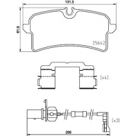 Тормозные колодки дисковые, комплект BREMBO 1439859696 P85151N IY5 JH