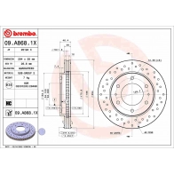 Тормозной диск BREMBO 09.A868.1X G BU9G 1440109200