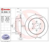 Тормозной диск BREMBO X6GZEG K 09.B595.11 1440109222