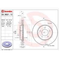 Тормозной диск BREMBO 1440109226 J HPG27 09.B661.10
