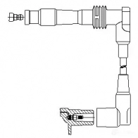 Высоковольтный провод зажигания BREMI 4017534167600 16750 AWM RK 561023