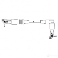 Провод зажигания BREMI 4017534080435 184/40 5UVOF K2 Opel Astra (F) 1 Хэтчбек 2.0 GSI 16V (F08) 150 л.с. 1991 – 1998