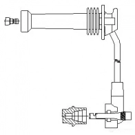 Провод зажигания BREMI 4017534121671 38E 96 Ford Fiesta 4 (DX, JA, JB) Хэтчбек 1.4 i 16V 90 л.с. 1996 – 2002 813/40