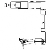 Высоковольтный провод зажигания BREMI 1LH S3 1a0326 Volkswagen Transporter (T4) 4 Фургон 2.5 115 л.с. 1996 – 2003 4017534153160