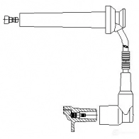 Провод зажигания BREMI 8A15E96 RDA IY7E 4017534157281 Ford Mondeo 2 (GD, BAP) Хэтчбек 2.5 24V SEA 170 л.с. 2000 – 2000